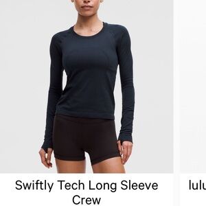 lululemon swiftly tech Long Sleeve Tee - Navy
